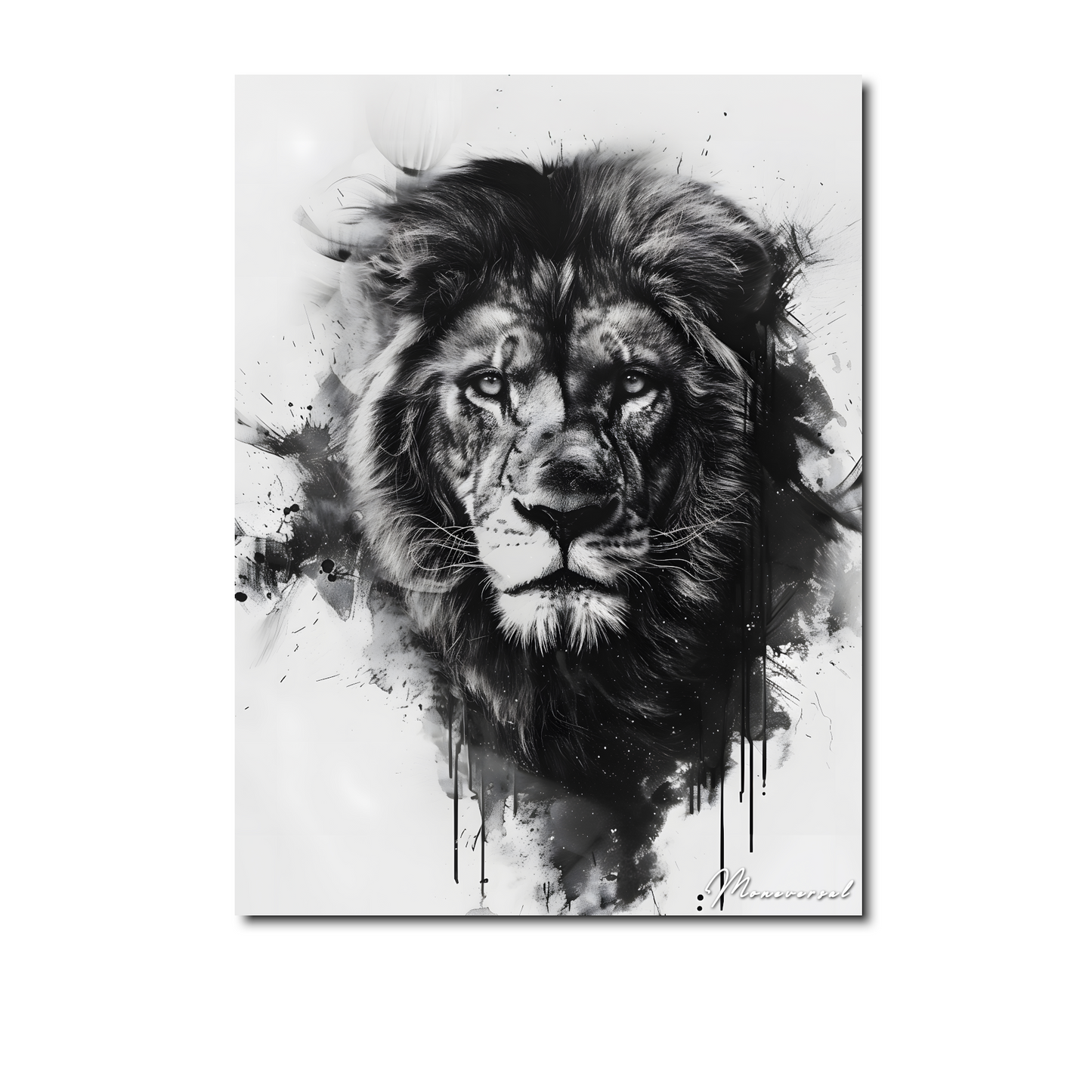 Lion Black And White