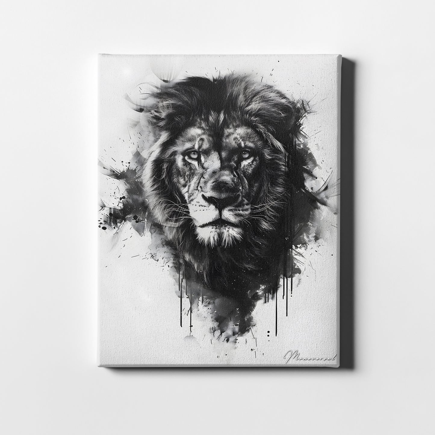 Lion Black And White